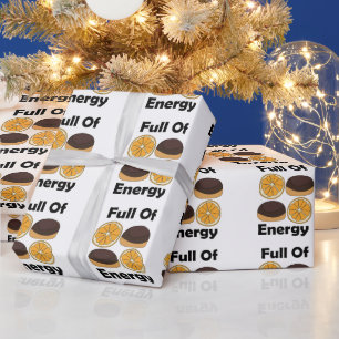 Papel De Regalo Tarta De Naranja De Chocolate Jaffa Llena De Energ