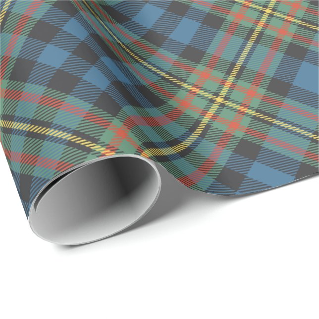 Papel De Regalo Tartan Antiguo del Clan MacLellan (Esquina del rollo)