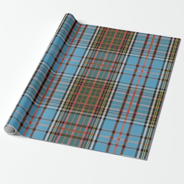 Papel De Regalo Tartan Clan Anderson Plaid Check (Desenrollado)