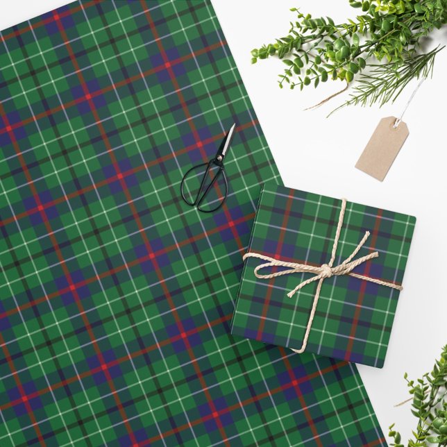 Papel De Regalo Tartan Clan Duncan Plaid Green Blue Check (Subido por el creador)