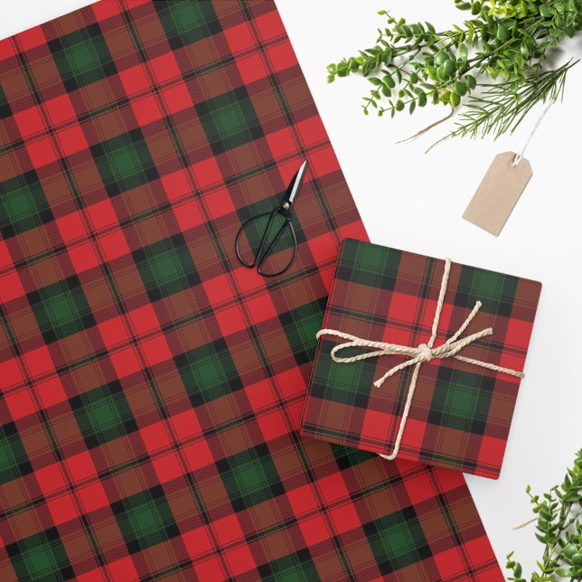 Papel De Regalo Tartan Clan Kerr Plaid Red Green Black Check (Subido por el creador)