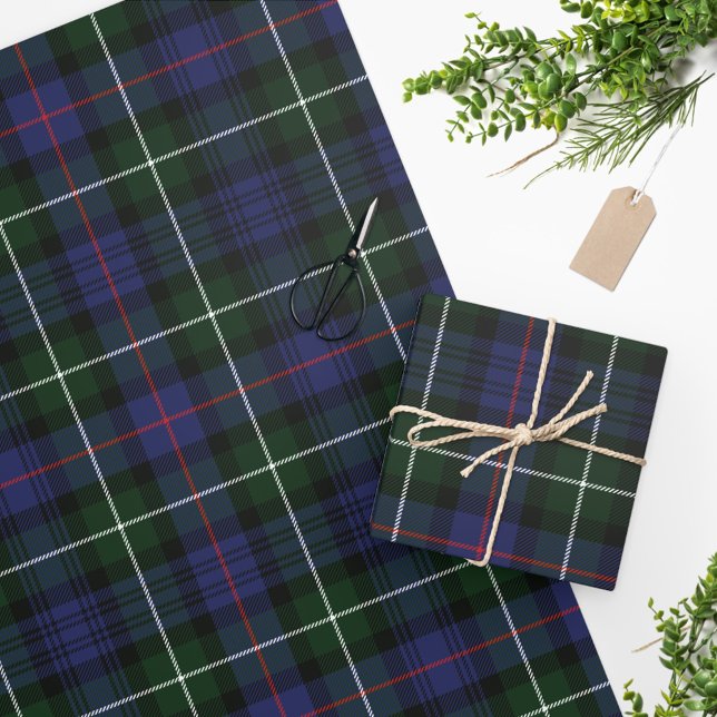 Papel De Regalo Tartan Clan MacKenzie Plaid Green Purple Check (Subido por el creador)