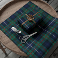 Tartan Clan Robertson Plaid Green Purple Check Wra