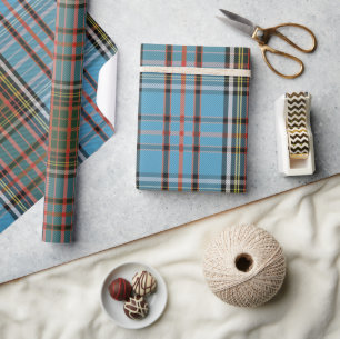 Papel De Regalo Tartan Clásico de Cuadros Rústicos