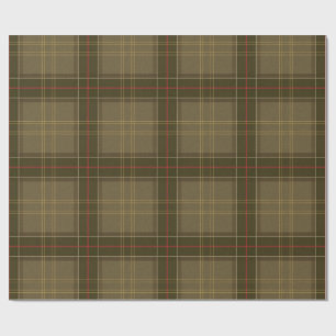 Papel De Regalo Tartan Clásico en Tabaco