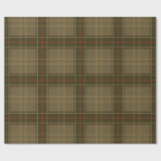 Papel De Regalo Tartan Clásico en Tabaco