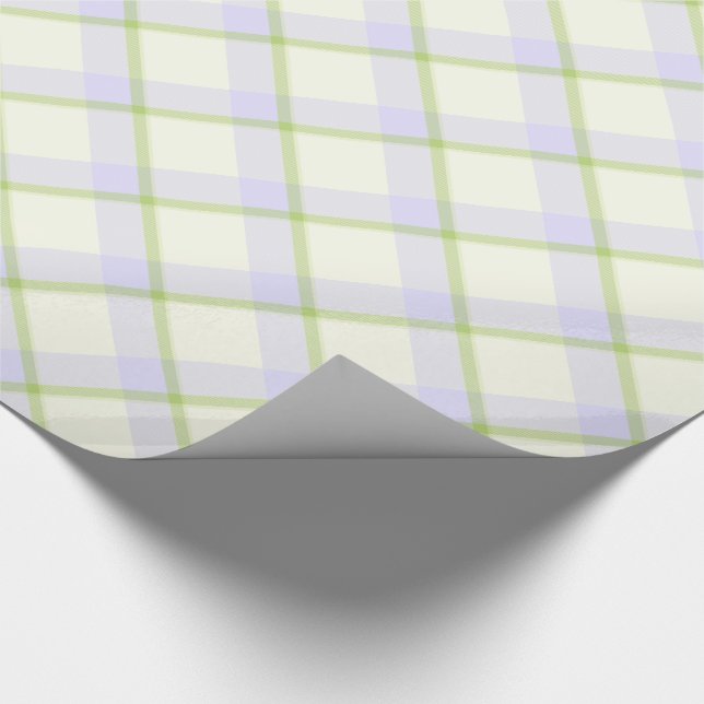 Papel De Regalo Tartán de Pascua Elegante (Esquina)