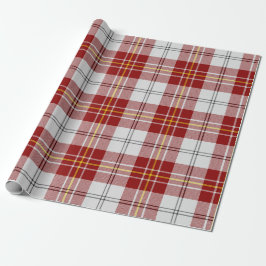 Papel de regalo Tartán de vestido rojo Clan MacPhe