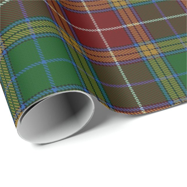 Papel De Regalo Tartán del escocés de Baxter del clan (Esquina del rollo)