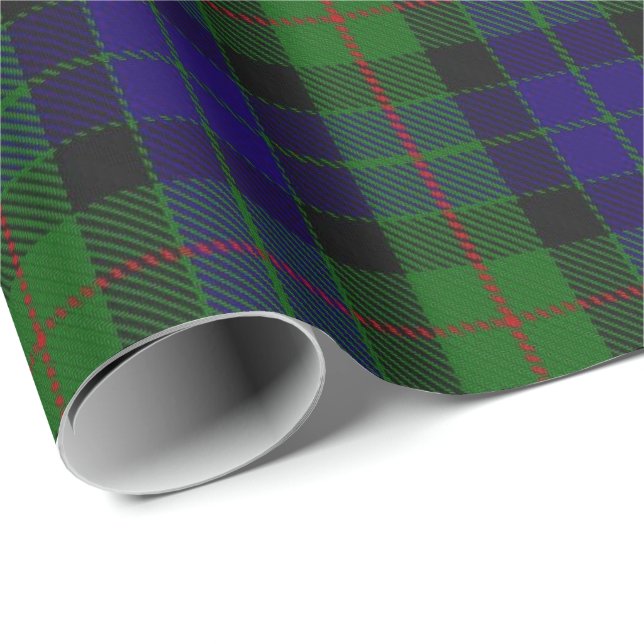 Papel De Regalo Tartán del escocés de Gunn del clan (Esquina del rollo)