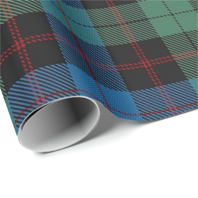Papel De Regalo Tartán del escocés de Guthrie del clan (Esquina del rollo)