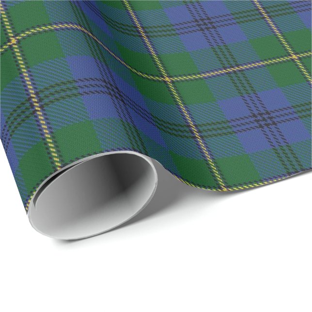 Papel De Regalo Tartán del escocés de Johnstone Johnston del clan (Esquina del rollo)