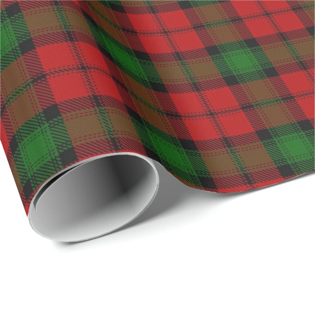 Papel De Regalo Tartán del escocés de Kerr del clan (Esquina del rollo)