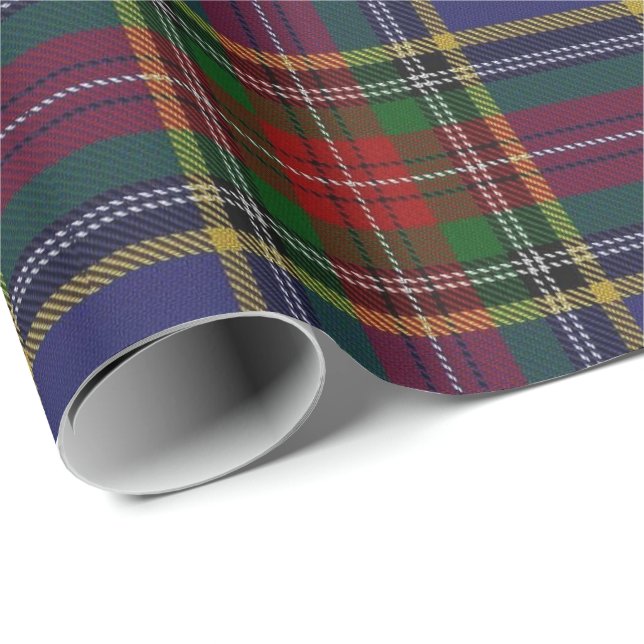Papel De Regalo Tartán del escocés de Macbeth del clan (Esquina del rollo)