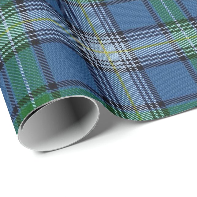 Papel De Regalo Tartán del escocés de MacDowall McDowell del clan (Esquina del rollo)