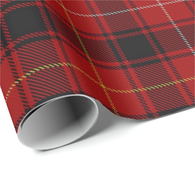 Papel De Regalo Tartán del escocés de MacIver del clan (Esquina del rollo)
