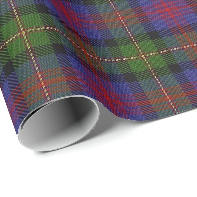 Papel De Regalo Tartán del escocés de MacLennan del clan (Esquina del rollo)