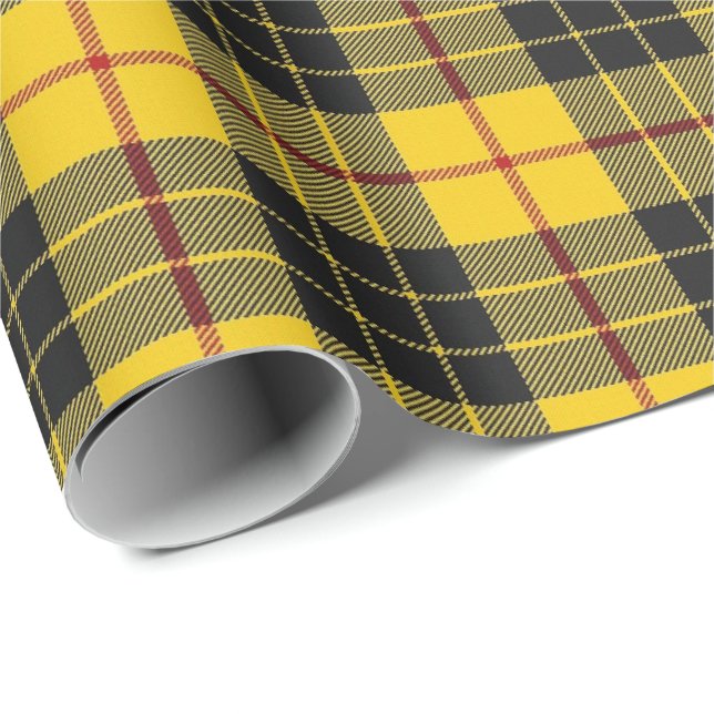 Papel De Regalo Tartán del escocés de MacLeod del clan (Esquina del rollo)
