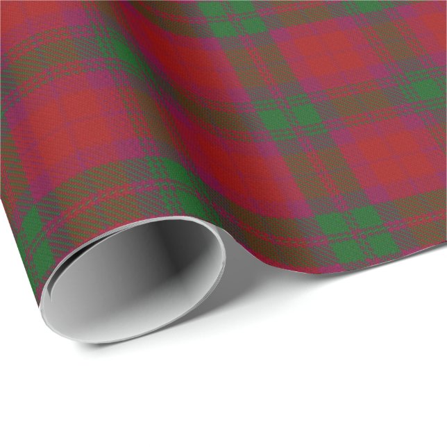 Papel De Regalo Tartán del escocés de MacNab del clan (Esquina del rollo)