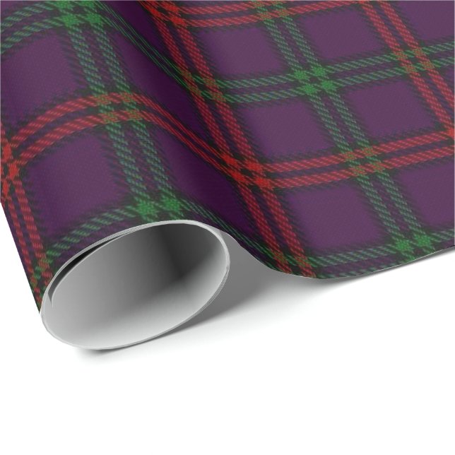Papel De Regalo Tartán del escocés de Montgomery del clan (Esquina del rollo)