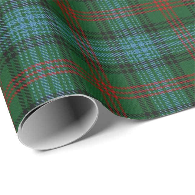 Papel De Regalo Tartán del escocés de Ross del clan (Esquina del rollo)