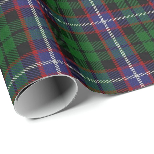 Papel De Regalo Tartán del escocés de Russell del clan (Esquina del rollo)