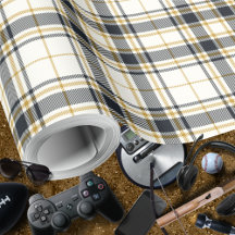 Tartán - Ivory Mustard Gold y gráfico