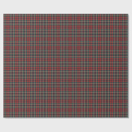 Papel De Regalo Tartan Plaid Escocés Rojo y Verde Tradicional