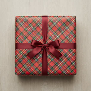 Papel De Regalo Tartan Royal Stewart