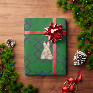 Papel De Regalo Tartan Terrier Escocés