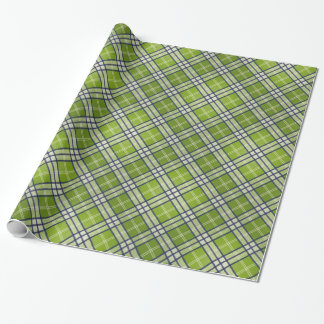 Papel De Regalo Tartán verde