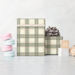 Papel de regalo Tartán Verde Clásico