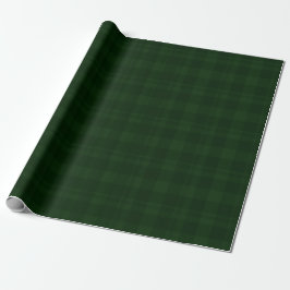 Papel De Regalo Tartán verde del navidad de la gloria