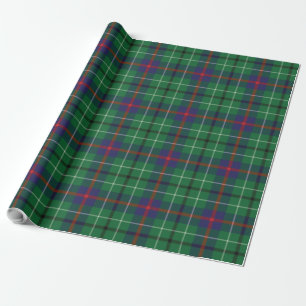 Papel De Regalo Tartan Verde Púrpura Clan Duncan de Cuadros