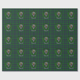 Papel De Regalo Tartan y Cresta del Clan Escocés Duncan