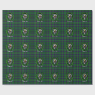 Papel De Regalo Tartan y Cresta del Clan Escocés Duncan