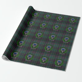 Papel De Regalo Tartan y Cresta del Clan Escocés Forsyth