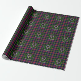 Papel De Regalo Tartan y Cresta del Clan Escocés MacLennan