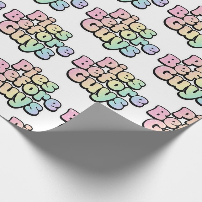 Papel de Regalo 'Tartas Antes que Chicos' (Esquina)