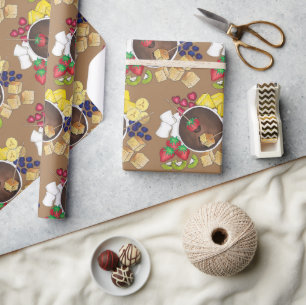 Papel De Regalo Tartas de fruta Berries Marismas y postre