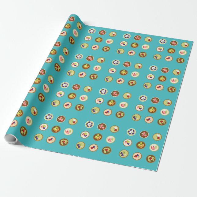 Papel De Regalo Tartas de Frutas (Desenrollado)