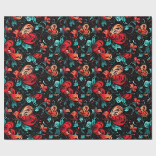 Papel De Regalo Tattoo Flower Hearts Digital Theme
