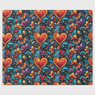 Papel De Regalo Tattoo Hearts Digital Theme 1