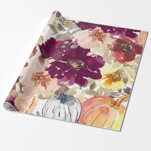 Papel De Regalo Tatuaje floral