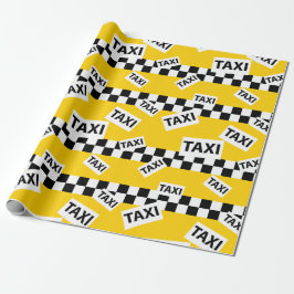 Papel De Regalo Taxi amarillo Cab New York Taxista Amarillo