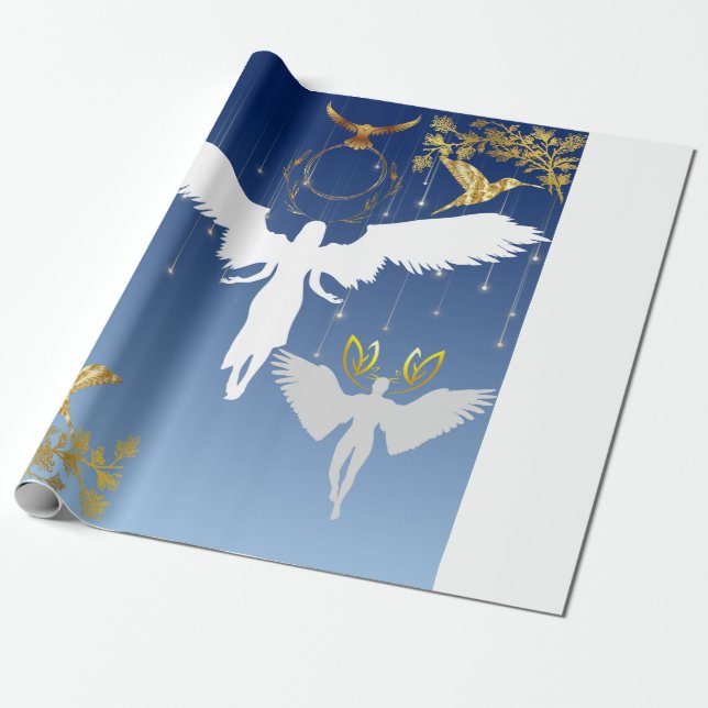 Papel De Regalo taza de café: ángeles hermosos y graciosos (Desenrollado)