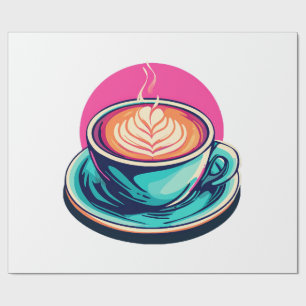 Papel De Regalo taza de café capuchino