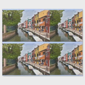 Papel De Regalo Taza de café de Burano Venecia