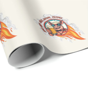 Papel De Regalo Taza de cervedo del 4 de julio divertida   Maestro