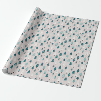 Papel De Regalo Taza del árbol de Navidad escandinavo lindo